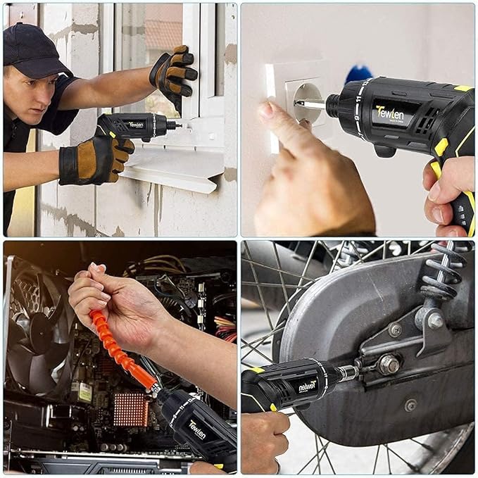 47 in 1 Electric Screwdriver Drill Set Power Tool Rechargeable Wireless Cordless