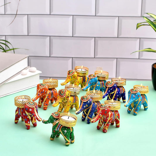 Handmade Elephant Tealight Holder | ( pack of 10)