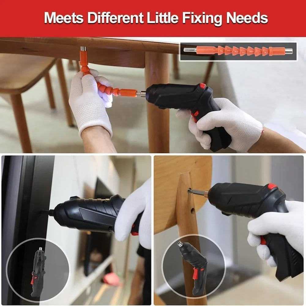 47 in 1 Electric Screwdriver Drill Set Power Tool Rechargeable Wireless Cordless